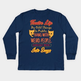 Theatre Life Kids Long Sleeve T-Shirt